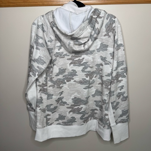 Athleta Gray Camo triumph zip up  Hoodie 1X - Picture 8 of 8